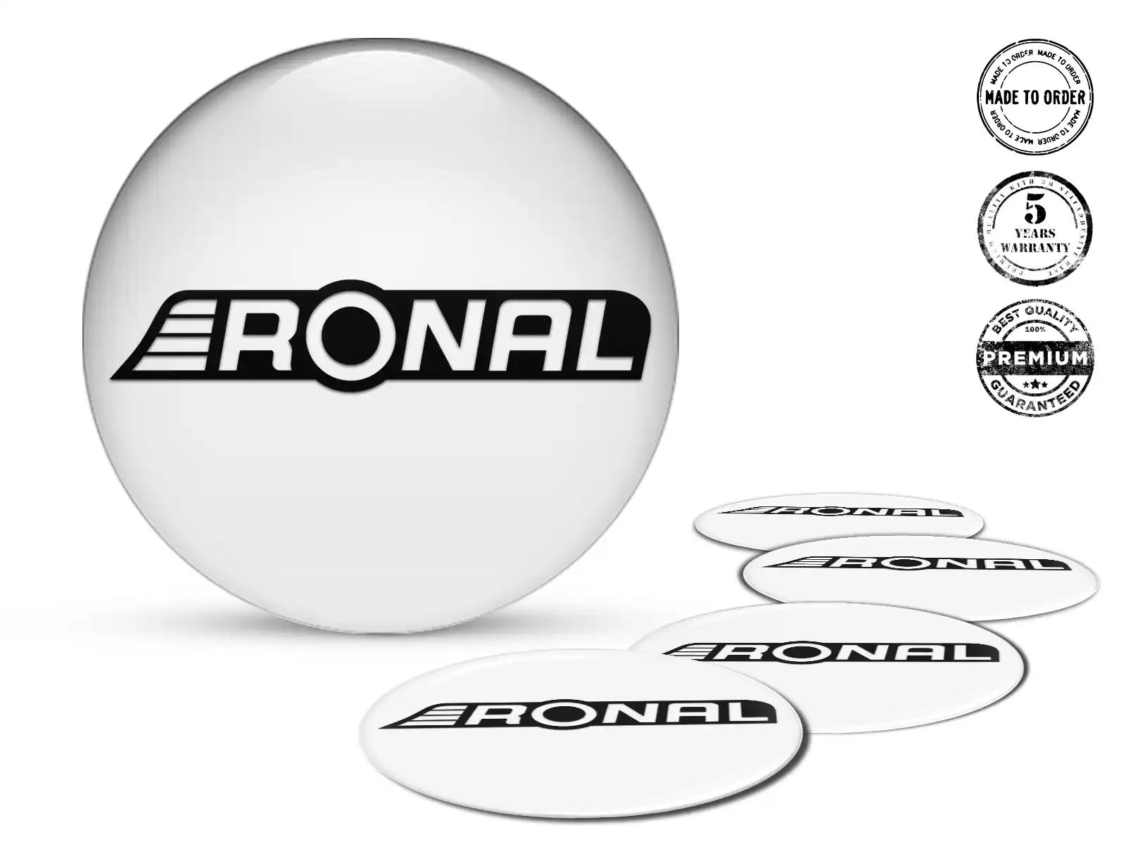 Ronal Dome-Sticker-Logo Premium Silikon-Design